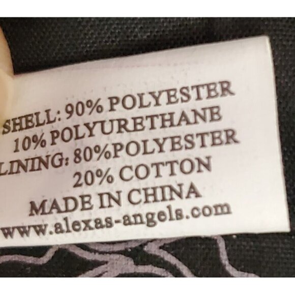 Emma Rose Hobo Bag With Floral Pattern Black & Silvery Taupe Polyester & Polyure - Picture 6 of 6